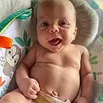 Child, Baby, Facial Expression, Skin, Diaper, Cheek, Toddler, Lip, Smile, Baby Making Funny Faces, Abdomen, Person