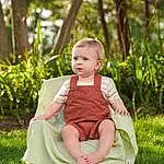 Plant, Leaf, People In Nature, Flash Photography, Happy, Tree, Grass, Baby, Baby & Toddler Clothing, Toddler, Leisure, Wood, Child, Fun, Sitting, Grassland, Forest, Recreation, Portrait Photography, Garden, Person