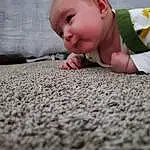 Child, Baby, Crawling, Skin, Toddler, Cheek, Nose, Tummy Time, Hand, Finger, Mouth, Play, Carpet, Person