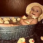 Rubber Ducky, Child, Duck, Comfort Food, Toddler, Toy, Baking, Food, Person