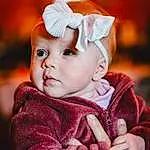 Face, Cheek, Skin, Lip, Eyes, Baby & Toddler Clothing, Flash Photography, Sleeve, Hat, Happy, Toddler, Baby, Child, Grass, Sitting, Portrait Photography, Furry friends, Portrait, Peach, Headband, Person, Headwear