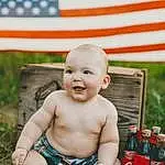 Face, Smile, Happy, Baby, Aluminum Can, Grass, Beverage Can, Plant, People In Nature, Toddler, Soft Drink, Carbonated Soft Drinks, Tin Can, Drink, Child, Fun, Cola, Chest, Barechested, Sitting, Person, Joy