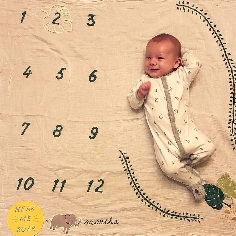 Facial Expression, Smile, Sleeve, Happy, Baby, Baby & Toddler Clothing, Font, Adaptation, Comfort, Toddler, People In Nature, Pattern, Circle, Child, Art, Illustration, Slope, Paper Product, Number, Person, Joy