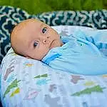 Cheek, Eyes, Comfort, Baby & Toddler Clothing, Iris, Baby, Toddler, Linens, Grass, Baby Sleeping, Child, Happy, Baby Products, Pattern, Bedtime, Electric Blue, Portrait Photography, Nap, Sitting, Sleep, Person