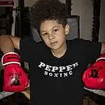 Boxing Glove, Boxing, Boxing Equipment, Carmine, Child, Person