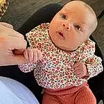 Cheek, Skin, Joint, Head, Lip, Hand, Eyes, Leg, Baby & Toddler Clothing, Neck, Sleeve, Comfort, Gesture, Pink, Finger, Nail, Baby, Toddler, Thumb, Trunk, Person