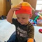 Hat, Fun, Elbow, Happy, Leisure, Toddler, Event, Thigh, Child, Window, T-shirt, Room, Human Leg, Smile, Wrist, Pattern, Baby, Vacation, Play, Person, Headwear