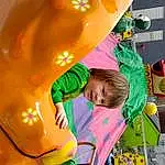 Green, Yellow, Toddler, Leisure, Happy, Recreation, Chute, Fun, Playground, Outdoor Play Equipment, Child, Baby, Inflatable, Event, Cabinetry, Play, City, Games, Amusement Ride, Plastic, Person