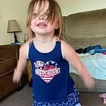 Child, Toddler, Clothing, T-shirt, Standing, Baby & Toddler Clothing, Leg, Dress, Smile, Play, Person