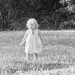 People In Nature, Plant, Happy, Gesture, Black-and-white, Grass, Grassland, Meadow, Flash Photography, Toddler, Black & White, Monochrome, Fun, Child, Prairie, Blond, Pattern, Portrait Photography, Sitting, Natural Landscape, Person
