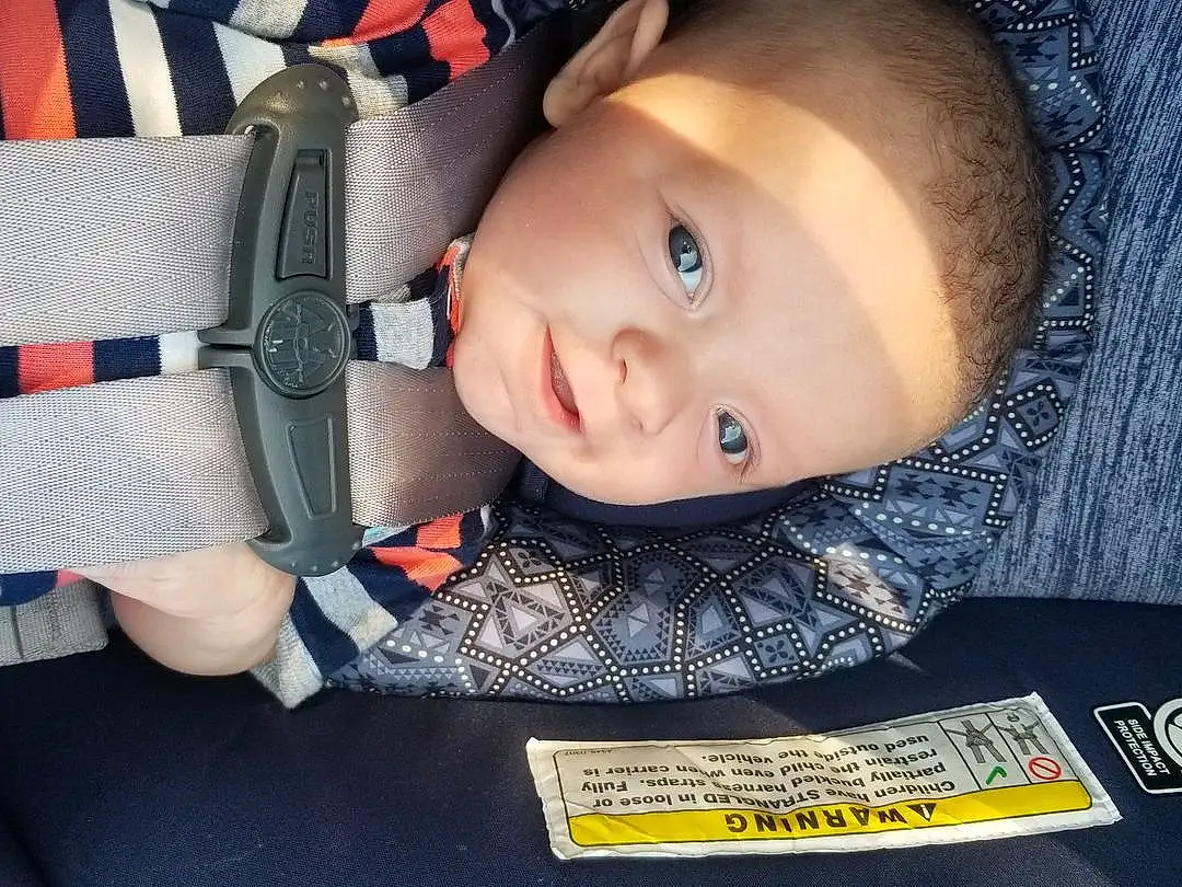 Child, Cheek, Car Seat, Seat Belt, Toddler, Auto Part, Baby, Person