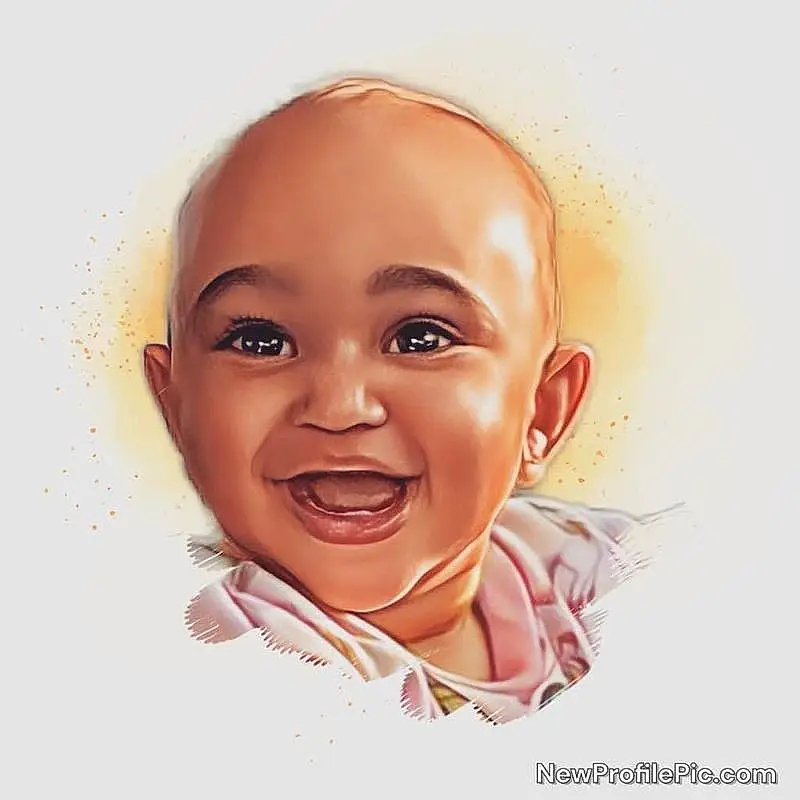 Nose, Cheek, Smile, Lip, Eyes, Tooth, Jaw, Ear, Happy, Gesture, Art, Eyelash, Baby, Painting, Toddler, Baby Laughing, Font, Illustration, Laugh, Child