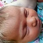 Child, Face, Cheek, Baby, Skin, Nose, Forehead, Lip, Eyebrow, Head, Chin, Close-up, Mouth, Eyes, Eyelash, Neck, Ear, Toddler, Sleep, Birth, Person