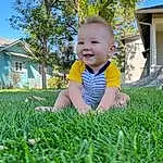 Plant, Smile, Sky, People In Nature, Window, Leaf, Tree, Happy, Baby & Toddler Clothing, Sunlight, Grass, Baby, Leisure, Toddler, Fun, Meadow, House, Grassland, Person, Joy