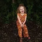 Hair, Head, Smile, Plant, People In Nature, Flash Photography, Grass, Fawn, Happy, Toddler, Wood, Forest, Soil, Tree, Darkness, Pattern, Woodland, Child, Fun, Person