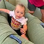 Joint, Arm, Shoulder, Leg, Mouth, Comfort, Human Body, Lap, Thigh, Finger, T-shirt, Shorts, Toddler, Knee, Fun, Baby, Elbow, Couch, Human Leg, Happy, Person