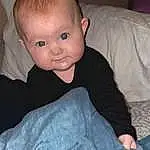 Nose, Hair, Cheek, Skin, Head, Eyes, Comfort, Leg, Sleeve, Toddler, Couch, Baby, Linens, Baby & Toddler Clothing, Room, Sitting, Elbow, Smile, Child, Furry friends, Person
