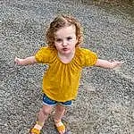 Face, Hair, Footwear, Head, Facial Expression, People In Nature, Plant, Road Surface, Asphalt, Standing, Gesture, Happy, Tree, Grass, Fun, Toddler, Leisure, Road, Recreation, Sidewalk, Person