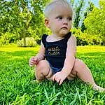 Child, People In Nature, Grass, Green, Photograph, Toddler, Baby, Skin, Summer, Lawn, Leaf, Meadow, Plant, Sitting, Photography, Tree, Smile, Garden, Person