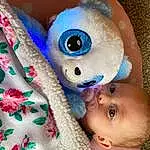 Nose, Cheek, Skin, Head, Lip, Eyes, Textile, Toy, Doll, Iris, Eyelash, Pink, Headgear, Baby, Baby & Toddler Clothing, Happy, Beauty, Stuffed Toy, Toddler, Person