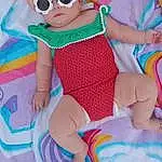 Glasses, Sunglasses, Textile, Vision Care, Baby & Toddler Clothing, Pink, Thigh, Goggles, Headgear, Aqua, Eyewear, Hat, Pattern, Fun, Magenta, Child, Personal Protective Equipment, Toddler, Design, Baby, Person, Headwear