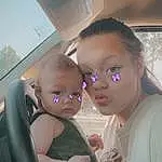 Glasses, Skin, Vision Care, Facial Expression, Sunglasses, Goggles, Eyewear, Gesture, Comfort, Fun, Happy, Toddler, Summer, Car, Baby, Child, Vehicle Door, Car Seat, Automotive Design, Person