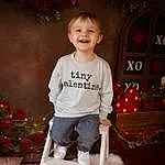 Smile, Standing, Flash Photography, Plant, Toddler, Fun, Baby & Toddler Clothing, T-shirt, Happy, Child, Event, Sitting, Wood, Door, Portrait Photography, Holiday, Coquelicot, Person, Joy
