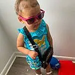 Joint, Glasses, Shoe, Sunglasses, Goggles, Vision Care, Eyewear, Shorts, Baby & Toddler Clothing, Neck, Sleeve, T-shirt, Cool, Happy, Toddler, Waist, Child, Personal Protective Equipment, Electric Blue, Sportswear, Person