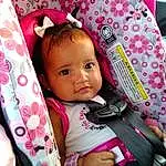 Child, Pink, Baby, Baby Products, Skin, Cheek, Toddler, Baby Carriage, Textile, Car Seat, Person