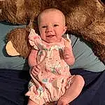 Face, Cheek, Skin, Smile, Shoulder, Eyes, Facial Expression, Mouth, Baby & Toddler Clothing, Comfort, Human Body, Sleeve, Standing, Iris, Gesture, Happy, Dress, Finger, Interaction, Person