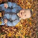 Plant, Eyes, People In Nature, Human Body, Wood, Gesture, Happy, Grass, Smile, Tree, Flash Photography, Deciduous, Toddler, Child, Natural Landscape, Forest, Soil, Twig, Woodland, Landscape, Person, Joy