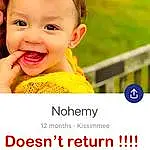 Smile, Facial Expression, Happy, Toddler, Baby, Font, People In Nature, Baby & Toddler Clothing, Eyelash, Child, Poster, Baby Laughing, Photo Caption, Fun, Advertising, Sharing, Logo, Baby Products, Portrait Photography, Screenshot, Person, Joy