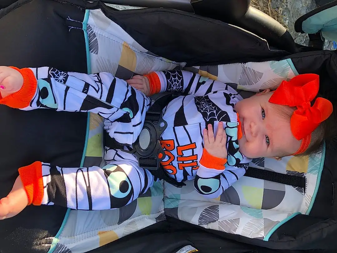 Orange, Sleeve, Jersey, Sports Gear, Sports Uniform, Comfort, Toddler, Lap, Baby, Sportswear, Baby Products, Personal Protective Equipment, Carmine, Sock, Uniform, Car Seat, Child, Baby Carriage, Auto Part, Player, Person, Headwear