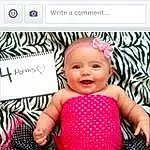 Child, Pattern, Pink, Baby, Baby & Toddler Clothing, Toddler, Design, Baby Products, Polka Dot, Photography, Crochet, Child Model, Magenta, Photo Caption, Person, Joy, Headwear