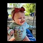Face, Smile, Eyes, Plant, Sleeve, Happy, Baby & Toddler Clothing, Gesture, Flash Photography, Cool, Goggles, Toddler, Baby, Sunglasses, Grass, Tree, Fun, Magenta, Child, Auto Part, Person