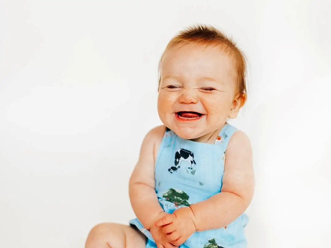 Clothing, Smile, Arm, Leg, Baby & Toddler Clothing, Sleeve, Happy, Flash Photography, Finger, Baby, Stomach, Toddler, Collar, Foot, Child, Barefoot, Human Leg, Thumb, Sitting, Pattern, Person, Joy