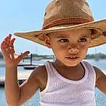 Hat, Child, Clothing, Sun Hat, Vacation, Fashion Accessory, Summer, Headgear, Fun, Cowboy Hat, Toddler, Leisure, Travel, Smile, Play, Person, Headwear