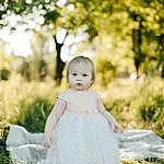 People In Nature, Child, Photograph, Grass, Pink, Dress, Yellow, Beauty, Skin, Photography, Toddler, Tree, Spring, Summer, Sunlight, Baby, Portrait, Plant, Portrait Photography, Long Hair, Person