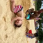 Barechested, Fun, Leg, Arm, Human Body, Tree, Vacation, Hand, Sand, Leisure, Trunk, Back, Person