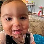 Smile, Nose, Cheek, Skin, Lip, Water, Eyebrow, Mouth, Eyelash, Happy, Iris, Fun, Summer, Toddler, Leisure, Child, Baby, Chest, Vacation, Party, Person