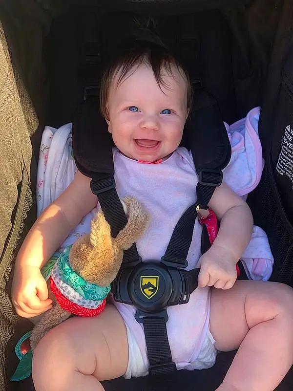 Child, Baby Carriage, Baby In Car Seat, Skin, Toddler, Baby Products, Baby, Car Seat, Sitting, Vacation, Smile, Person, Joy