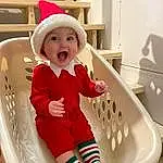 Furniture, Smile, White, Comfort, Baby, Baby Safety, Baby & Toddler Clothing, Toddler, Sleeve, Chair, Baby Products, Happy, Room, Child, Hat, Carmine, Table, Baby Toys, Linens, Wood, Person, Headwear