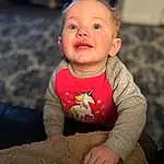 Nose, Cheek, Skin, Arm, Smile, Eyes, Mouth, Human Body, Baby & Toddler Clothing, Sleeve, Standing, Flash Photography, Happy, Baby, Finger, Toddler, Fun, Child, Wood, Person