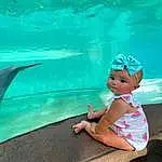 Water, Azure, Hat, Happy, Aqua, Baby & Toddler Clothing, Leisure, Toddler, Thigh, People In Nature, Fin, Swimming Pool, Baby, Recreation, Cap, Underwater, Fun, Foot, Sandal, Ocean, Person, Headwear