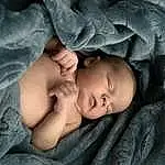 Cheek, Skin, Comfort, Grey, Gesture, Baby, Toddler, Sleeve, Linens, Child, Bedtime, Nap, Bedding, Grass, Sleep, Room, Portrait Photography, Furry friends, Baby Sleeping, Tree, Person