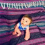 Purple, Azure, Textile, Baby & Toddler Clothing, Flash Photography, Baby, Toddler, Wood, Magenta, Tints And Shades, Grass, Pattern, Linens, Electric Blue, Happy, Child, Denim, Carpet, Person, Surprise