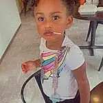 Hair, Nose, Cheek, Head, Hairstyle, Standing, Toddler, Gas, Child, Baby & Toddler Clothing, Baby, Food, Wire, Fun, T-shirt, Electrical Supply, Cable, Electrical Wiring, Chair, Person