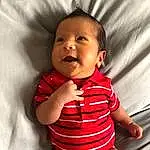 Nose, Cheek, Skin, Joint, Head, Lip, Chin, Smile, Arm, Eyebrow, Mouth, Human Body, Flash Photography, Baby & Toddler Clothing, Neck, Sleeve, Iris, Gesture, Comfort, Person