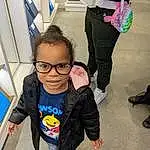 Joint, Glasses, Shoe, Shoulder, Leg, Eyewear, Standing, Vision Care, Cool, Happy, Baby & Toddler Clothing, Luggage And Bags, Fun, Toddler, Shorts, T-shirt, Bag, Person
