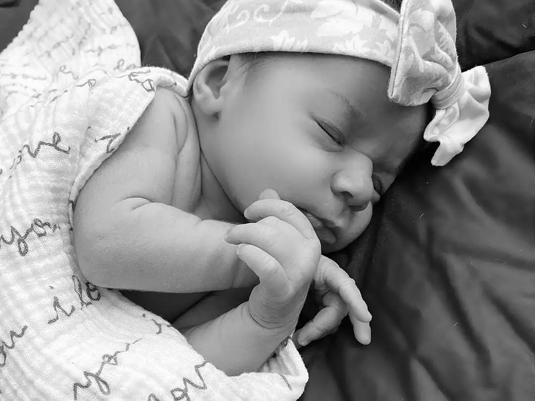 Child, Photograph, Baby, Black-and-white, Photography, Toddler, Hand, Black & White, Sleep, Birth, Portrait Photography, Style, Person, Headwear